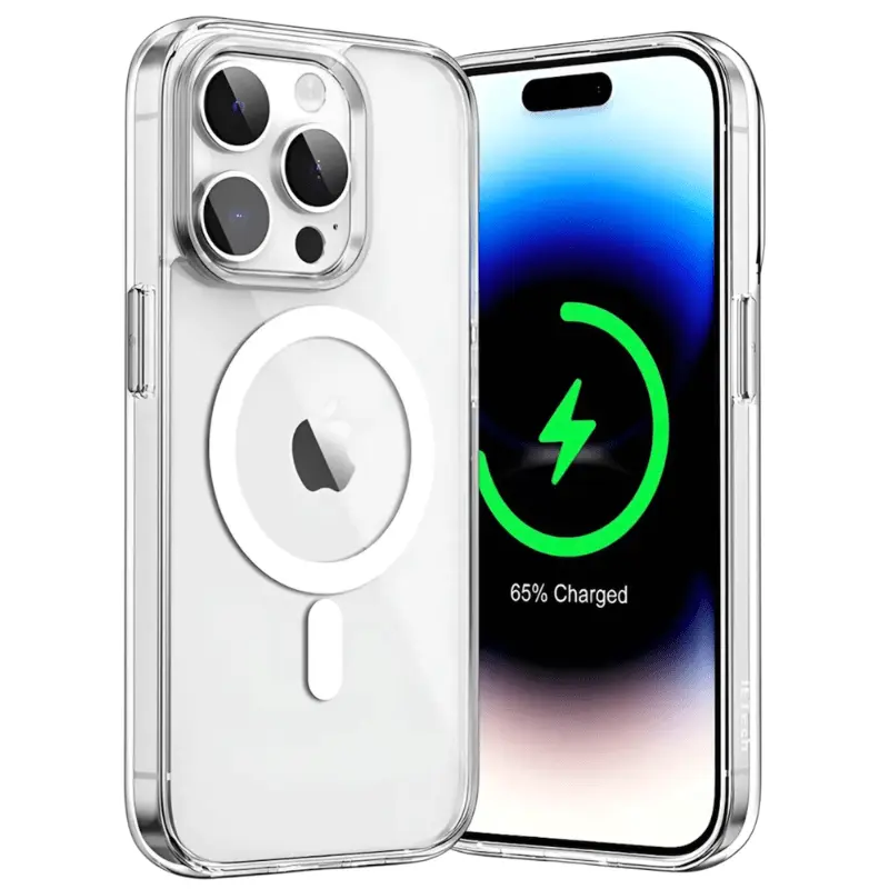 Capa com carregador MagSafe iPhone 12 ao 17 na DigitalShopBrasil.
