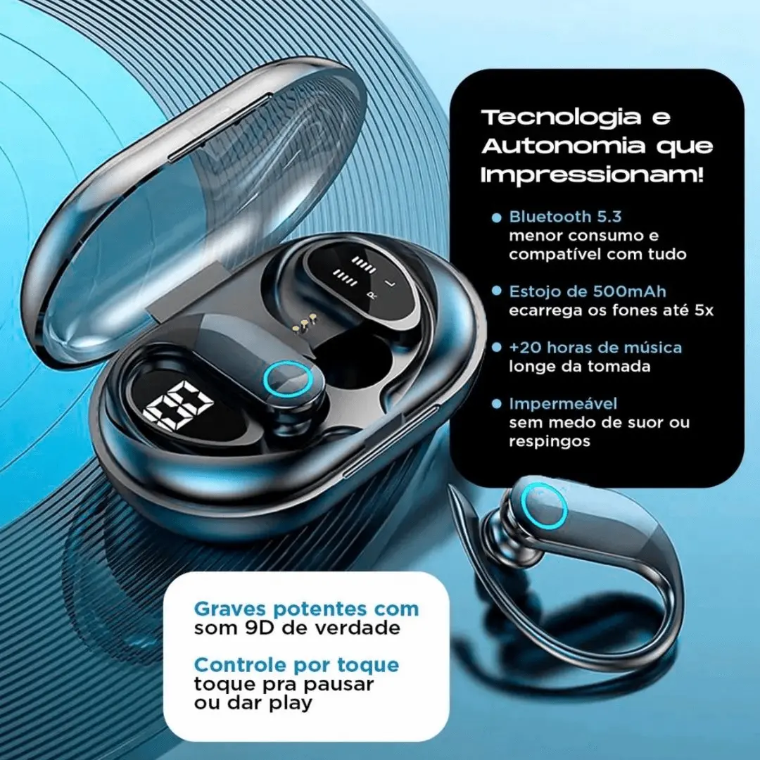 3 imagem fone Bluetooth DigitalShopBrasil