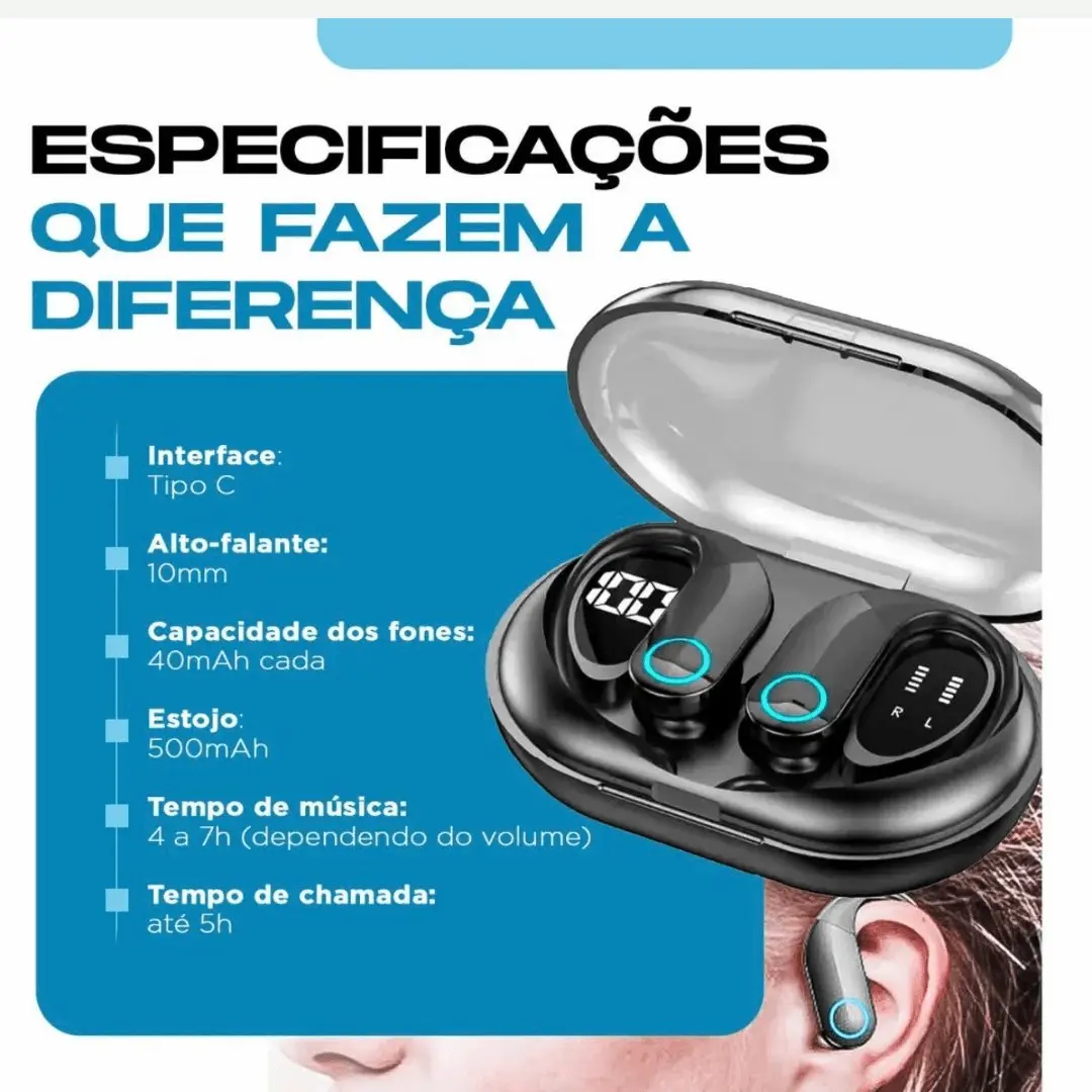 4 imagem fone Bluetooth DigitalShopBrasil